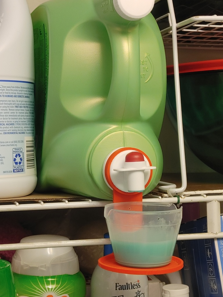 Laundry cup holder- fits Gain and Tide bottle