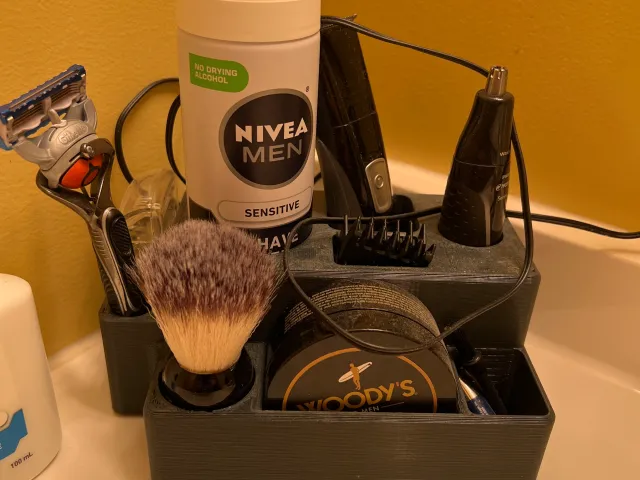 Shaving supplies holder