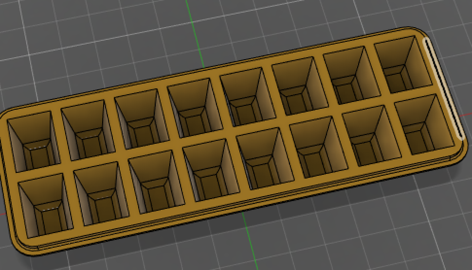 Miniatura 2 do modelo 3D Ice Cube Tray