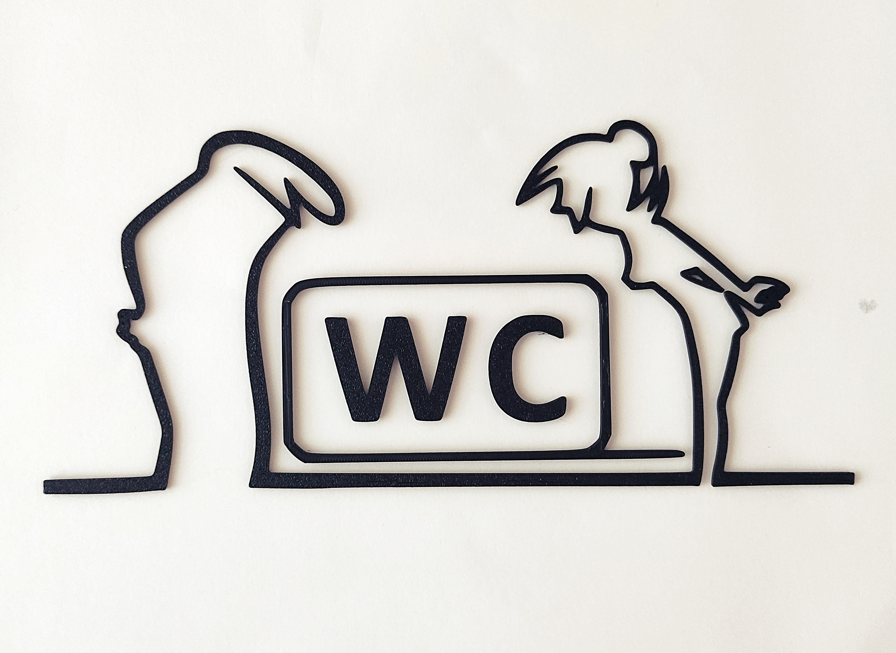 WC door hanger from "La Linea" Balum Balum 71