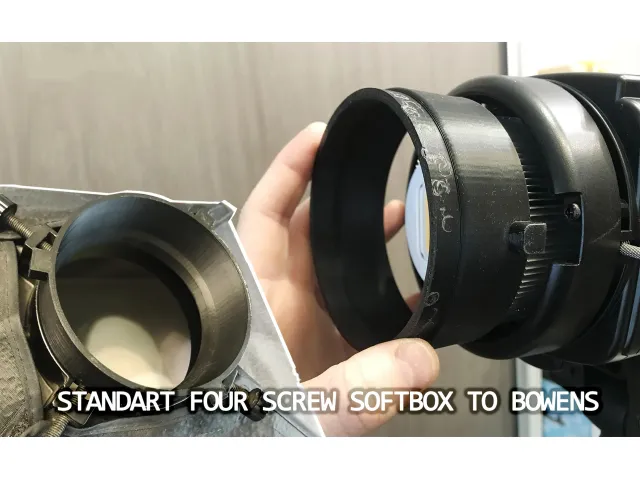 Bowens adapter (standart four screw softbox to bowens)