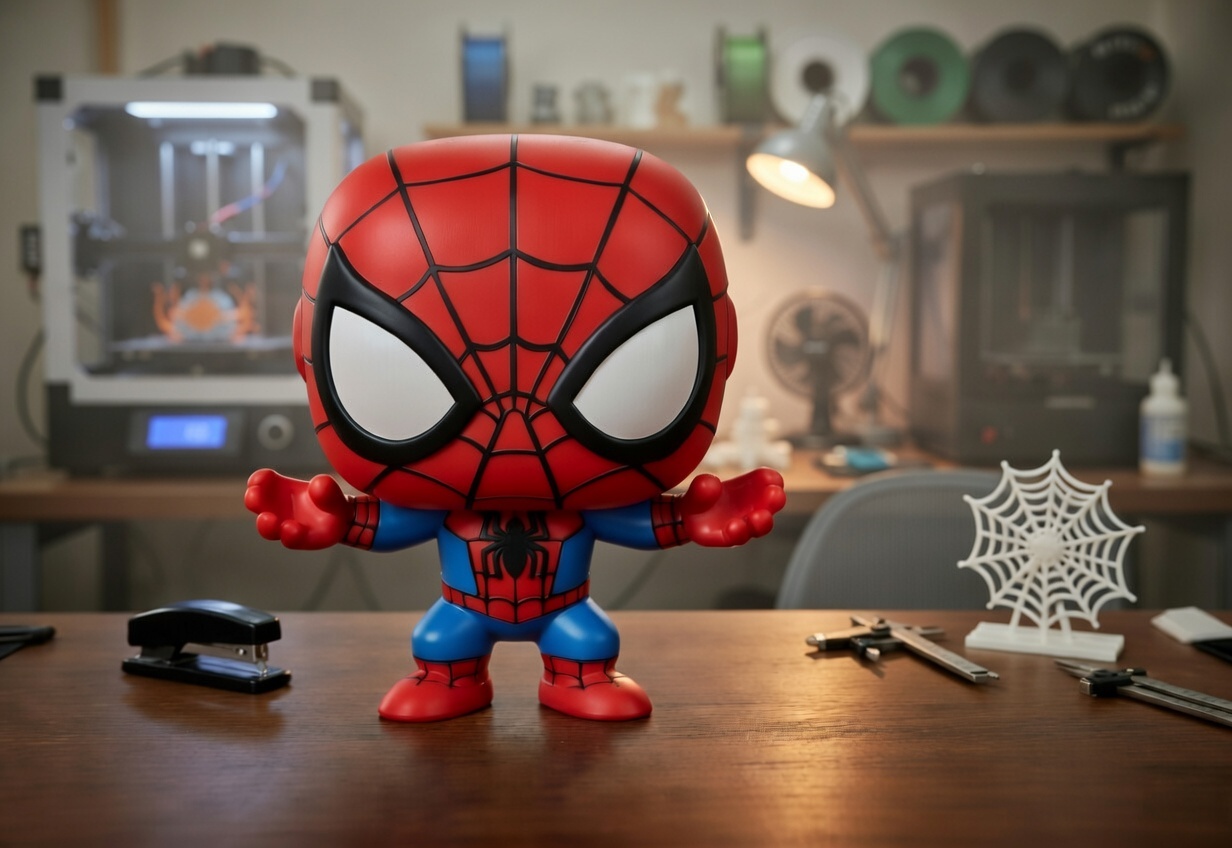 SpiderMan Funko Pop (Multi-Color / Bambu / Prusa MMU)