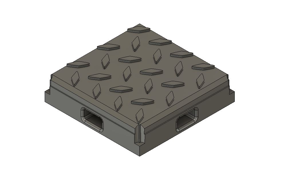 1x1 Tabletop Industrial Floor