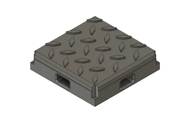 1x1 Tabletop Industrial Floor
