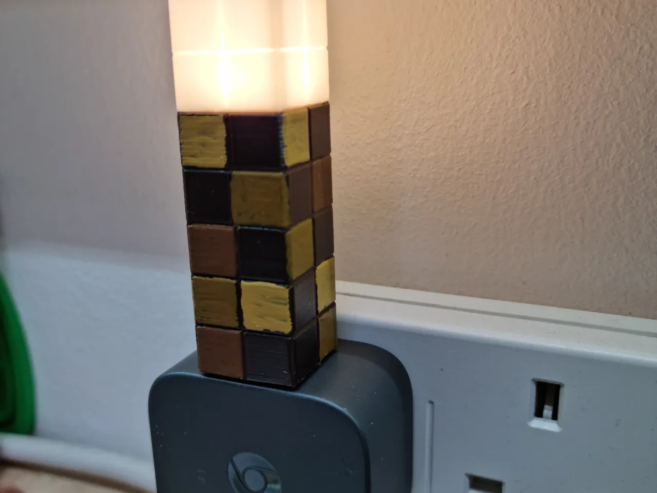 Usb Led Minecraft Torch Nightlight Por Emn Descargar Modelo Stl Gratuito Printables Com