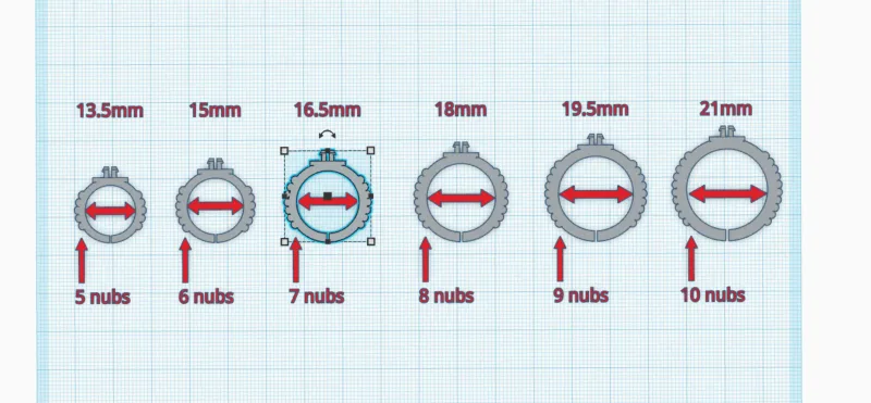 Magnetic Twiddler - Fidget Toy Rings (8x3mm magnets) by Twisty 3D ...