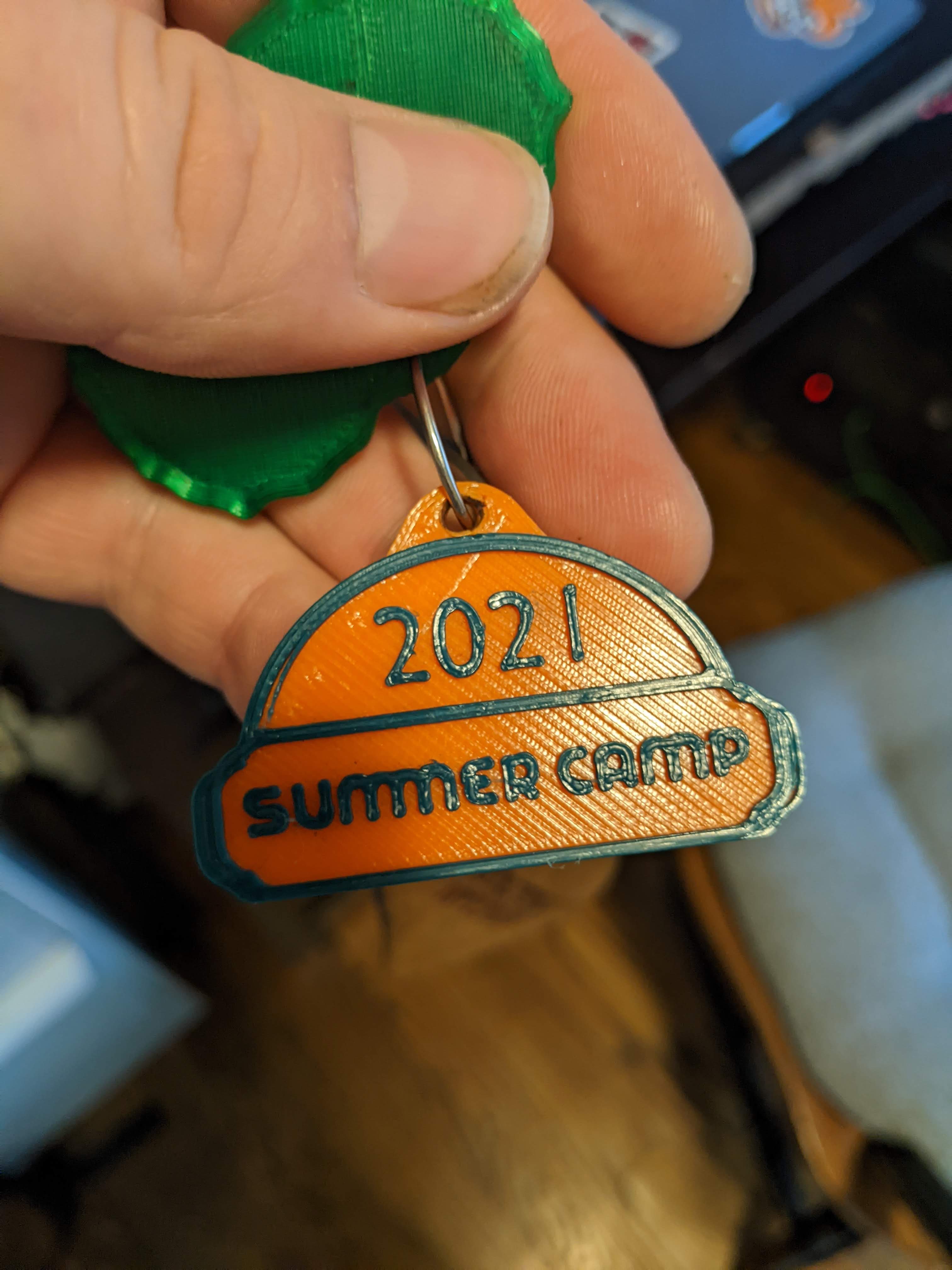 Summer Camp 21 keychain