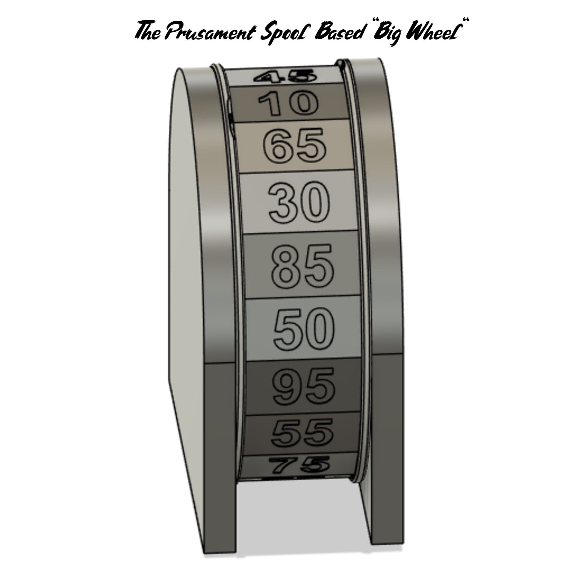 Prusament-Spool-Based Price is Right Wheel 3D model