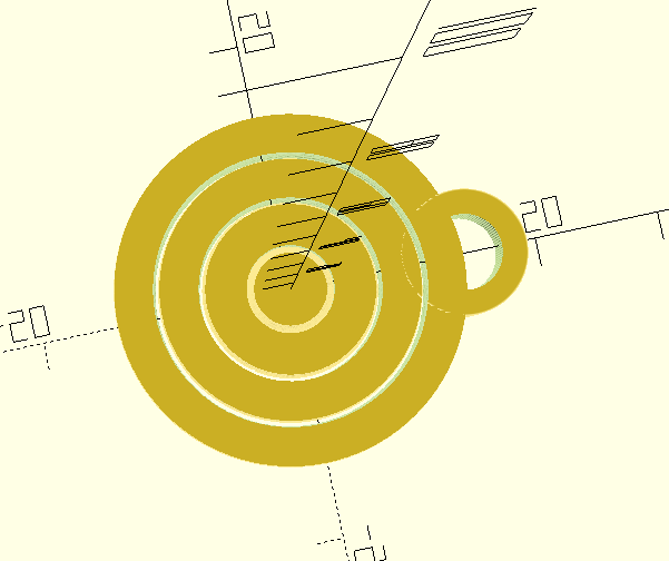 Parametric keychain gyro