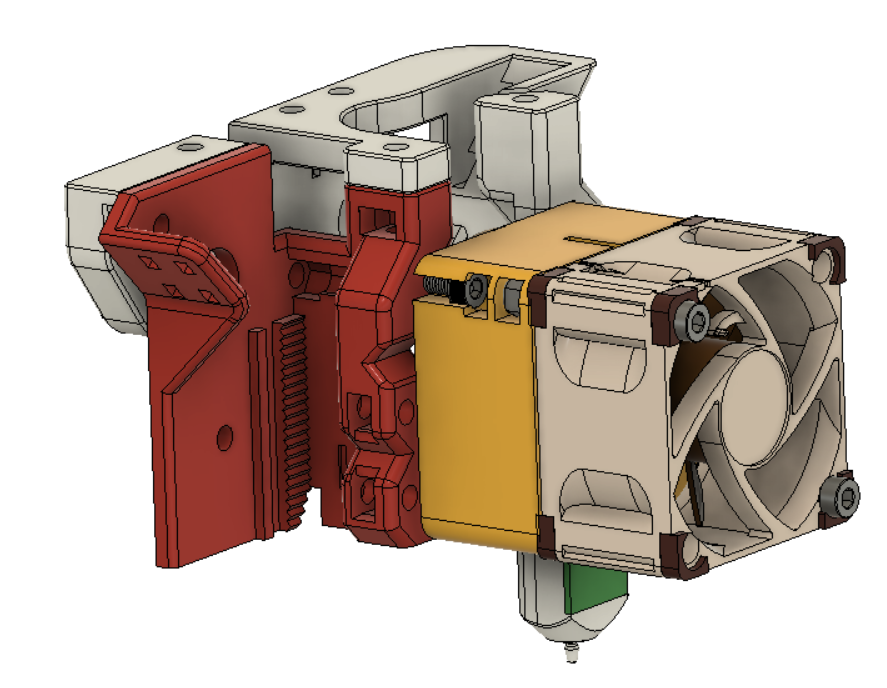 Hydra fan duct BLTouch "sandwich" mount - Ender3