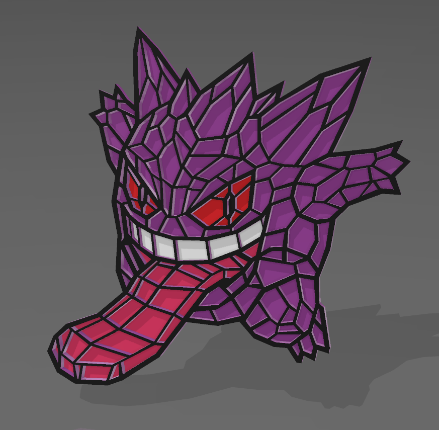 Stained glass Gengar