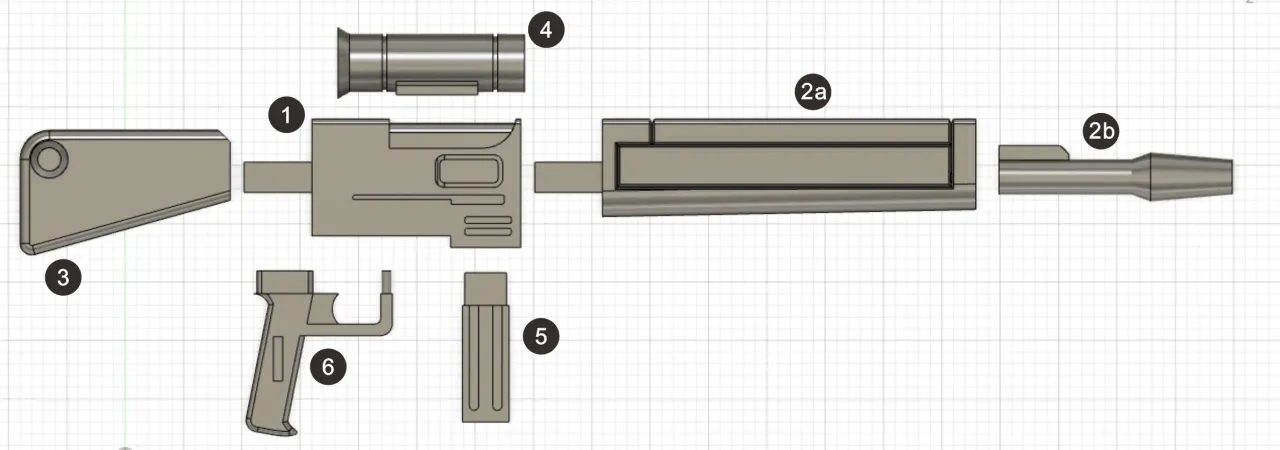 1/144 90mm Assault Rifle by ArsenalSkala | Download free STL model 