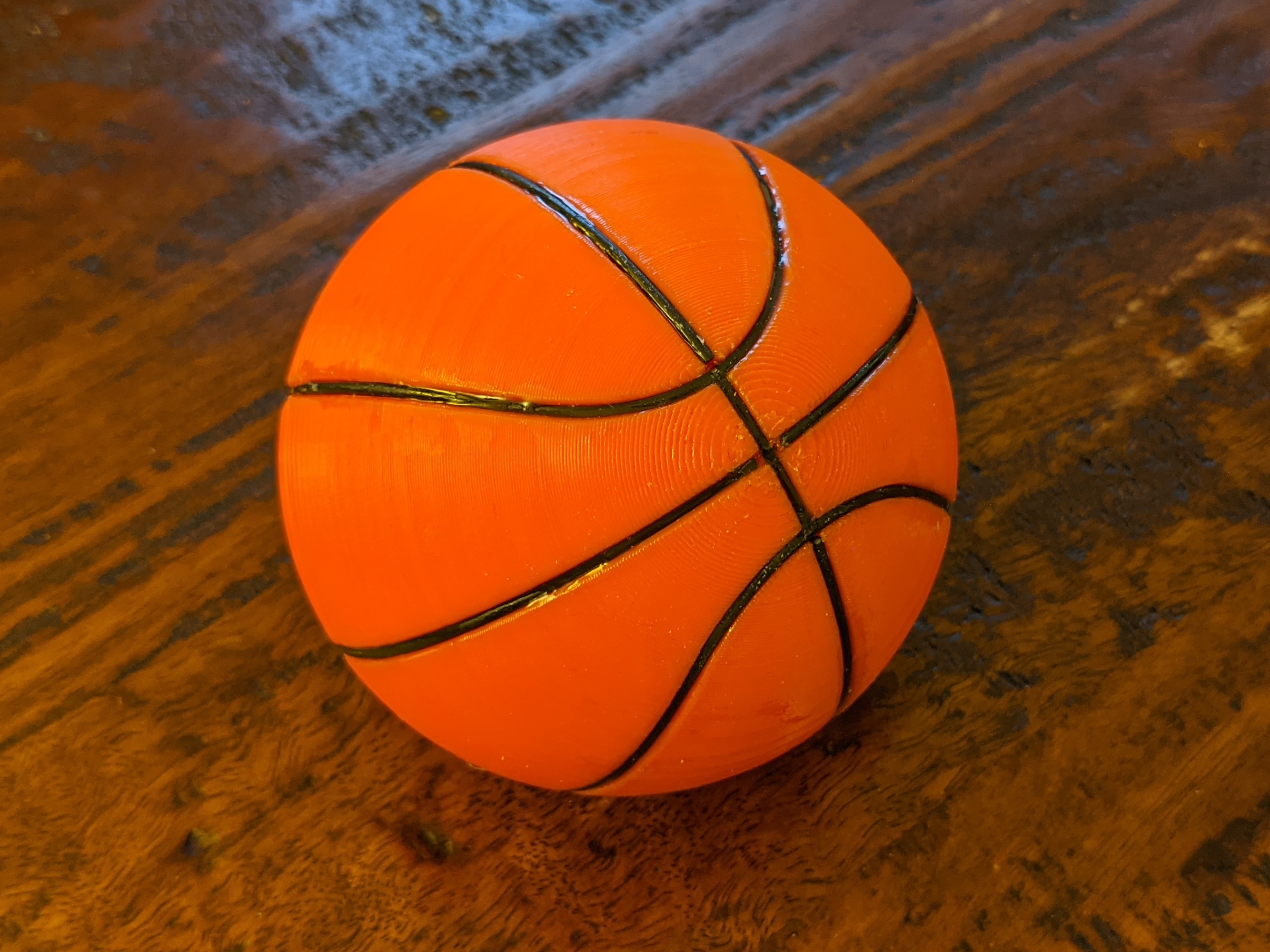 Basketball with inset filament by braden.eliason, Download free STL model