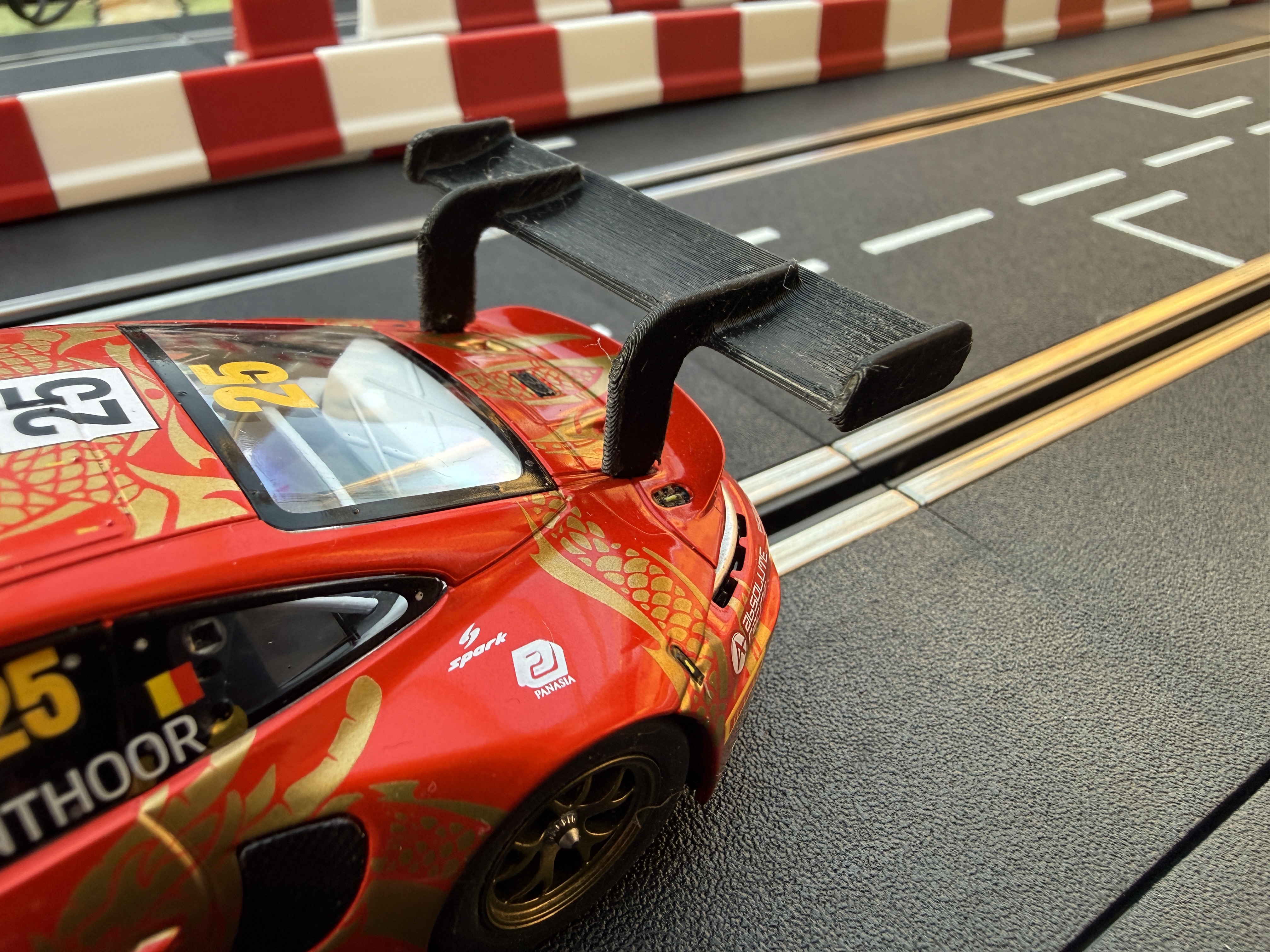 Carrera 132 Porsche 911 GT3 R (922) Rear Wing / Spoiler / Heckspoiler 1:32 Slotcar