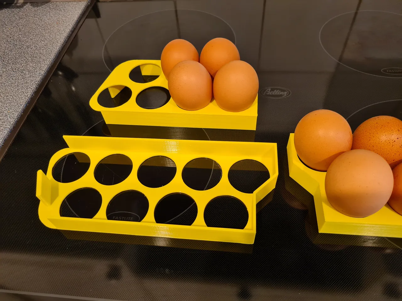 3D Printable Egg Holder Fridge by Darrell Strike