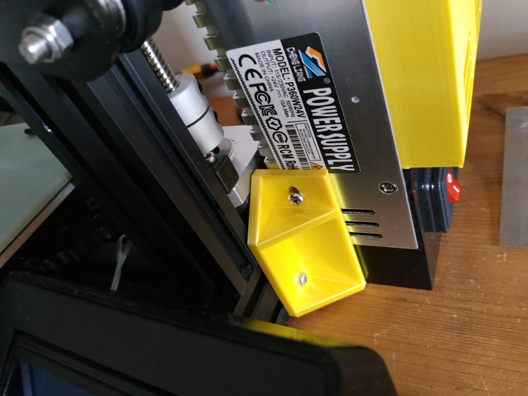 Ender 3 Power Supply Relocation Brackets for Dual Stepper Z Axis