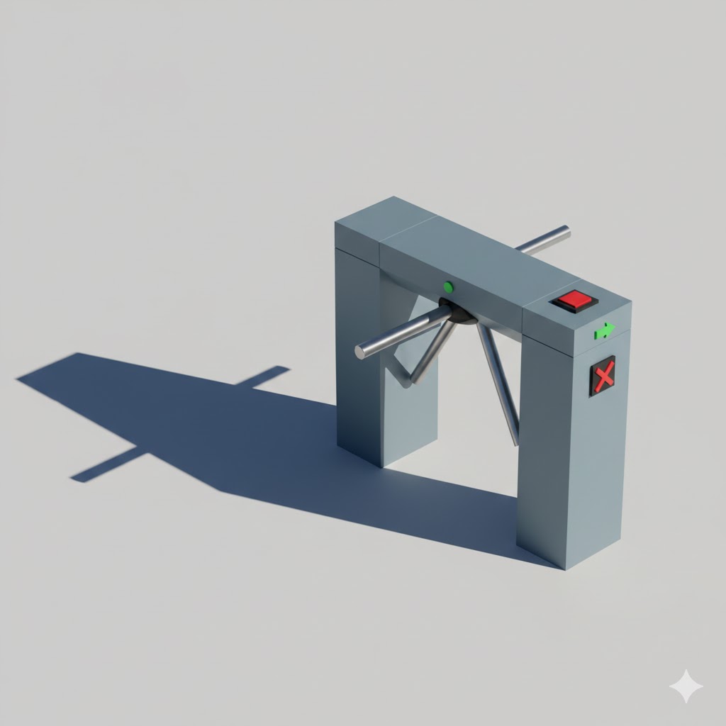 Low Poly Turnstile Gate
