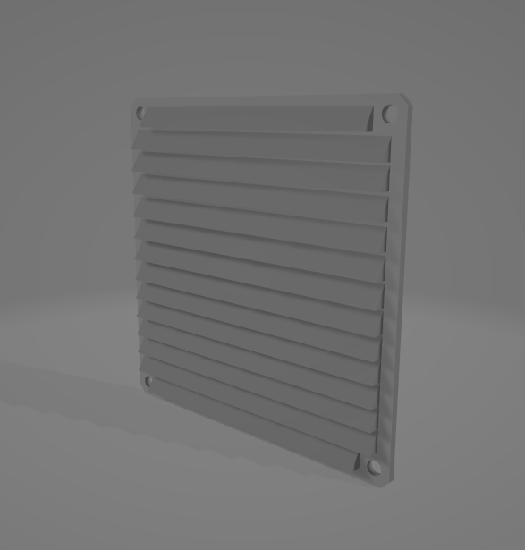 120mm angled fan vent