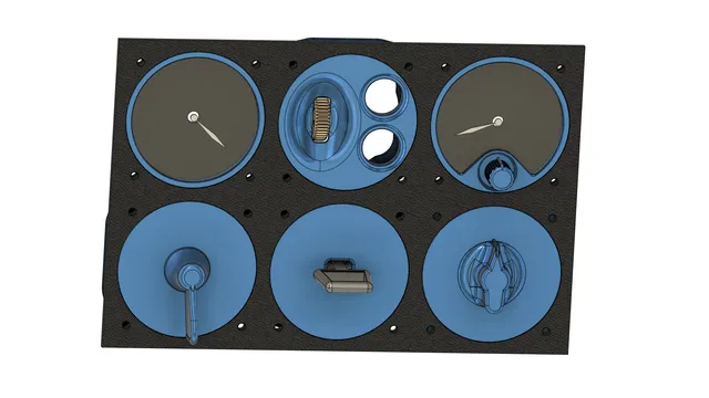 Frame for the Instrument Panels (Easy Home Cockpit Project)