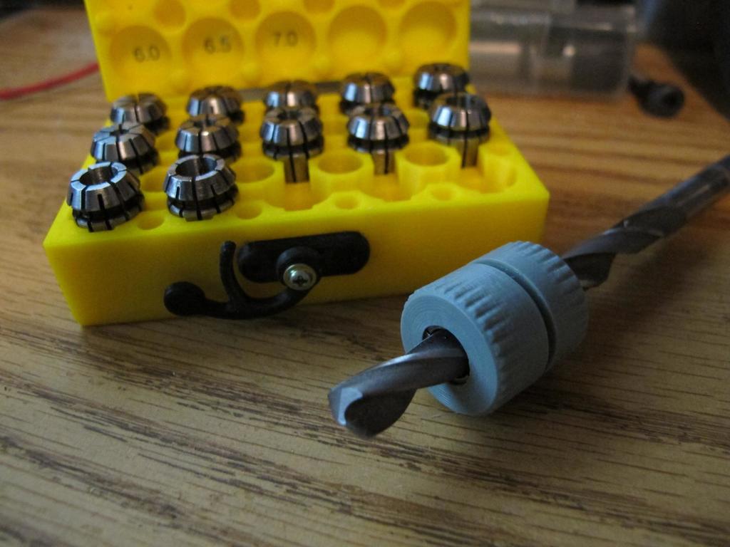 Collet Drill Stop for ER11 Collets by MinorRealityAdjustment