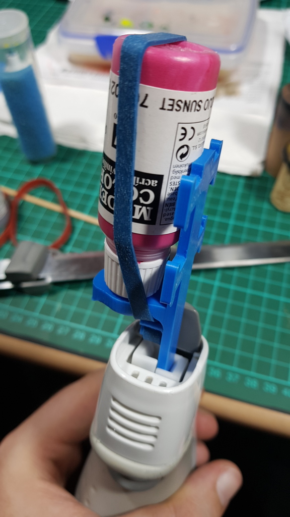 Miniature Paint shaker attatchment for Sunbeam Carv-easy