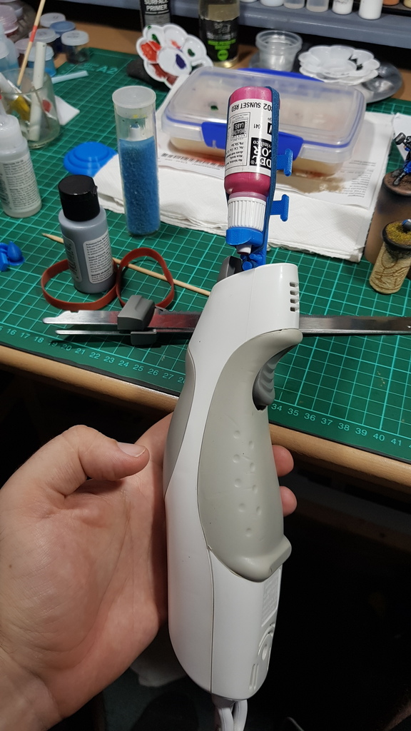 Miniature Paint shaker attatchment for Sunbeam Carveasy by Adrian