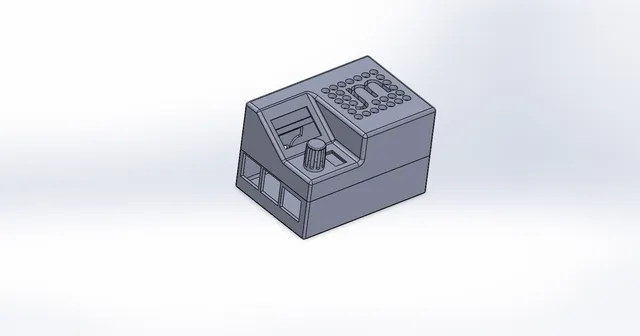 Raspberry 4 case with display, rotary encoder and two buttons, ICE Tower cooling Fan Low profile.