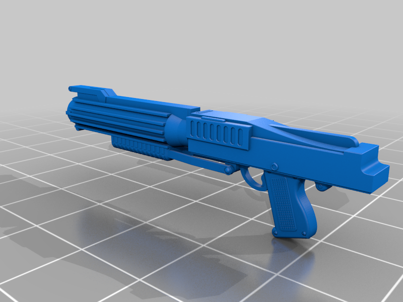 Star Wars DC15-X blaster with foregrip based on Revenge of the Sith 1:1, 1:6 and 1:12