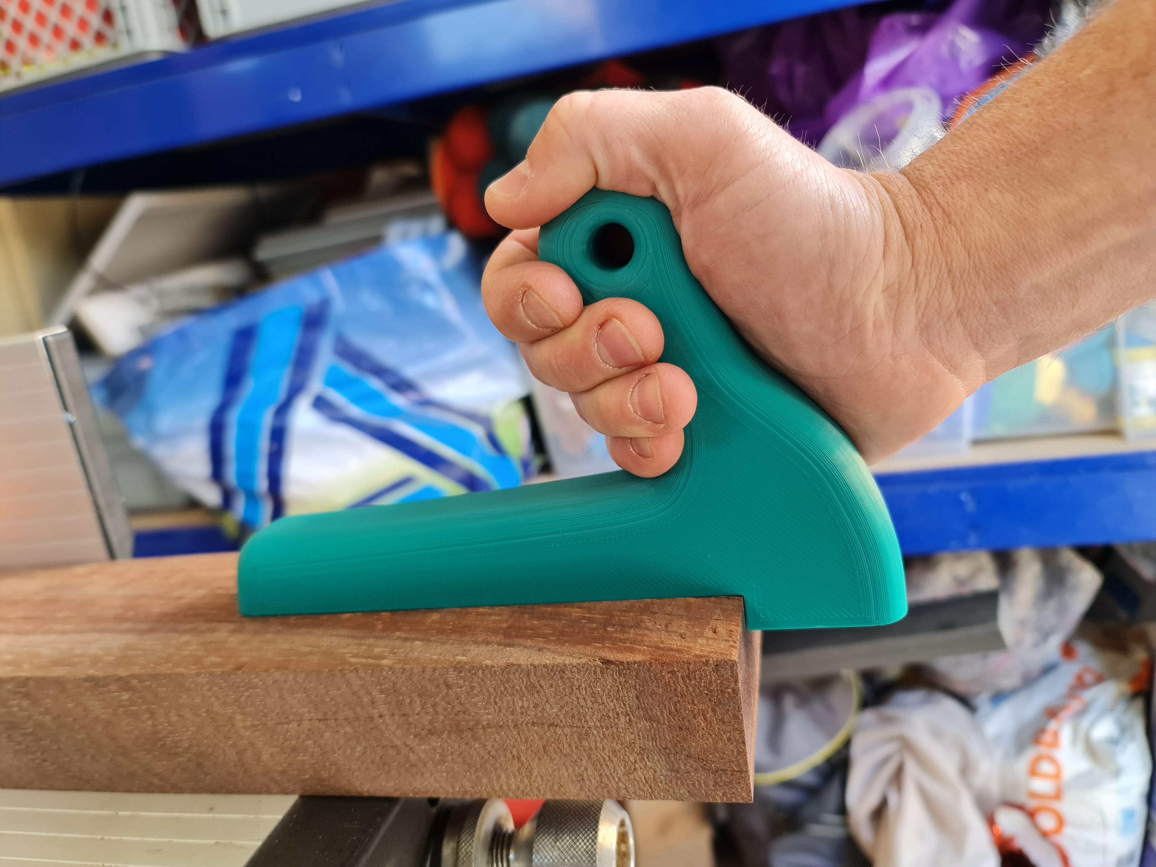 Wood push stick 3D model thumbnail