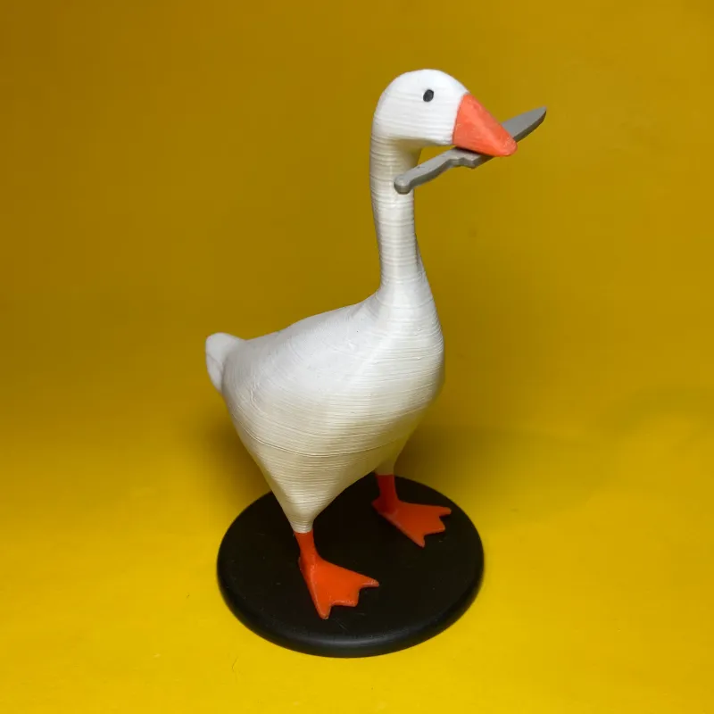 You can 3D print an Untitled Goose Game goose for maximum mischief