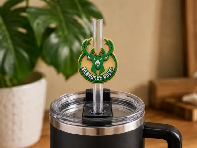 Milwaukee Bucks Straw Topper Stanley