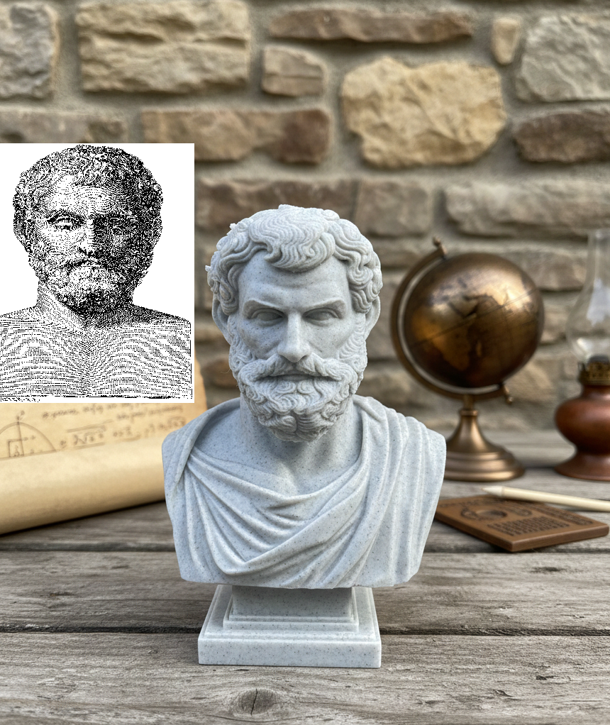 Thales of Miletus (Thalès de Milet -Thalễs ho Milếsios) - bust