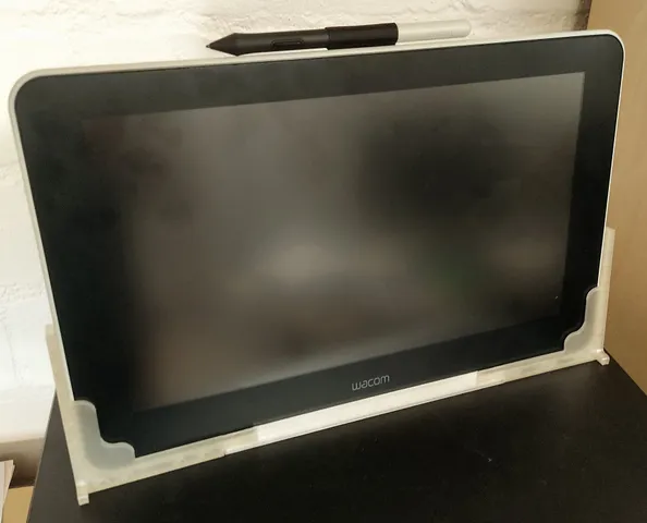 Stand for a Wacom One Pen Tablet (to be used as a second display or storage)