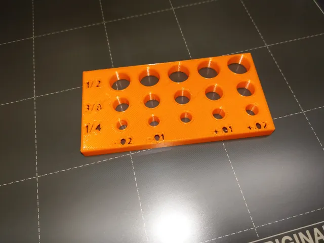 Hole Size Test Block