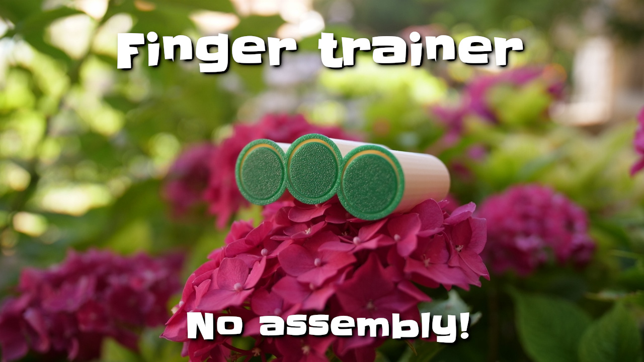 Print-in-place finger trainer