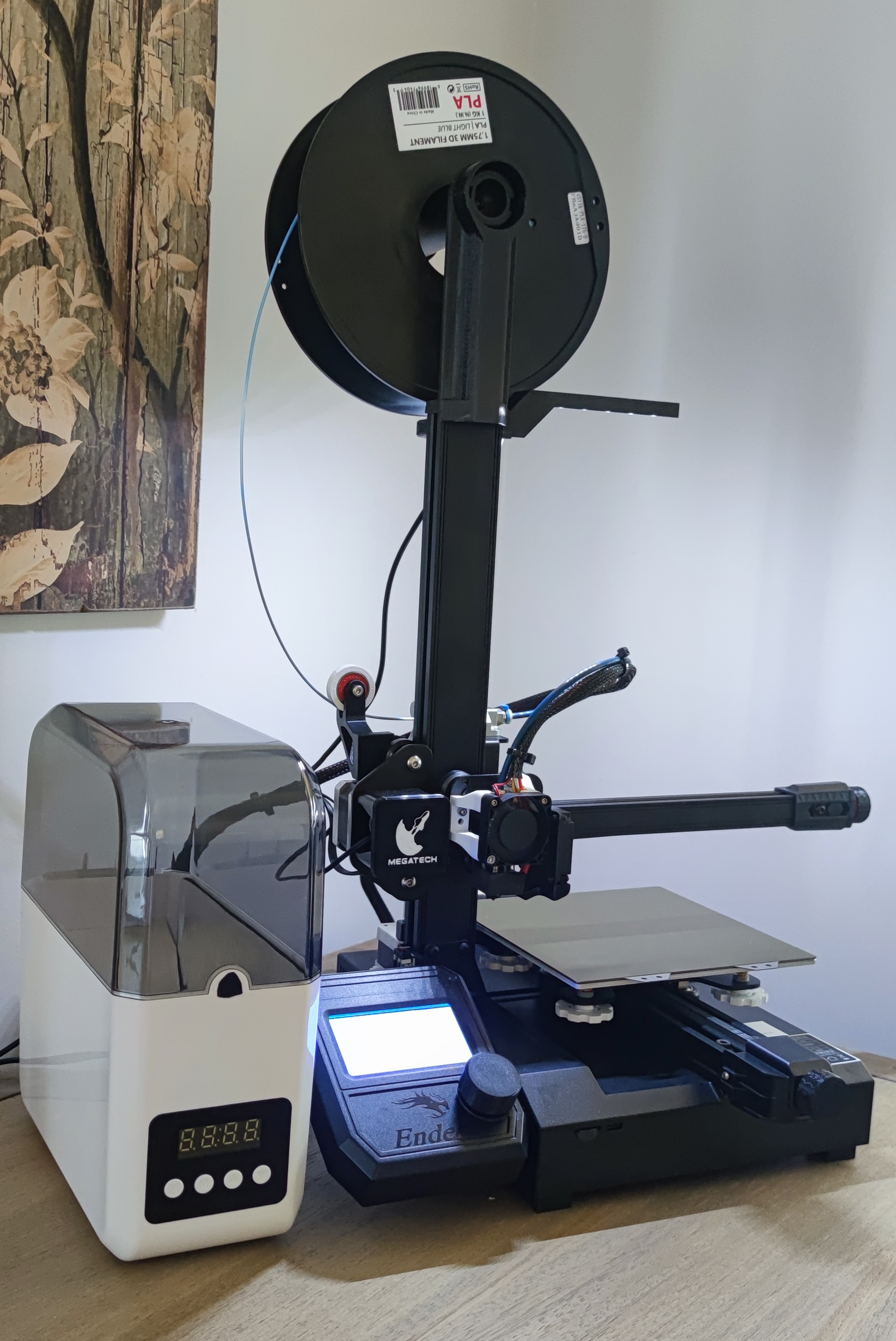 Ender 2 Pro Spool Holder Z-Axis Anti-Wobble Lightbar