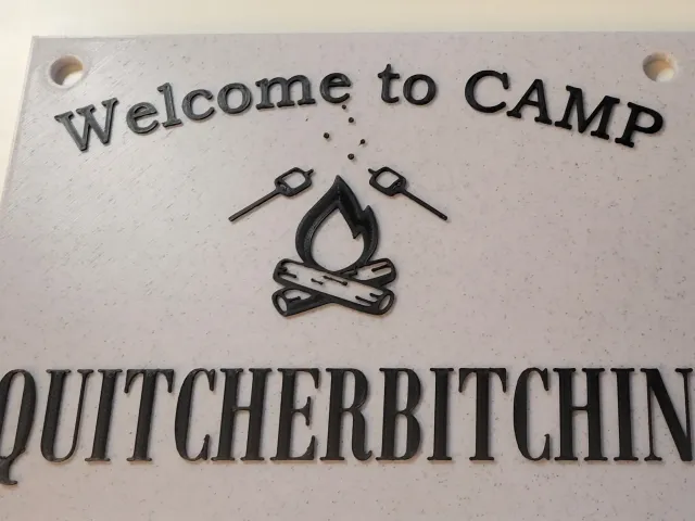 Cabin/Campsite Sign