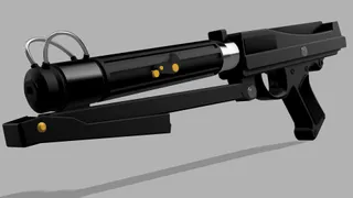 Star Wars - Rey's NN-14 Blaster by soup, oh.., Download free STL model