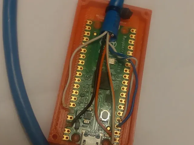 Raspberry Pi Pico case for ADXL345 accelerometer using Cat5e Cable
