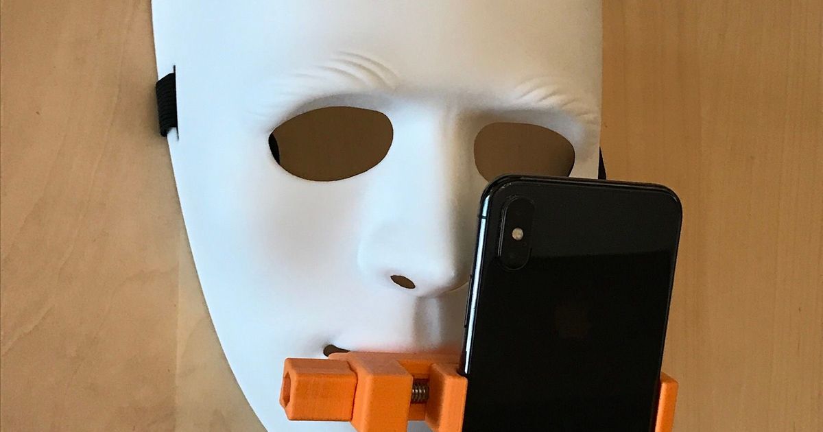 Mouth Mount for Smart Phones by Mott Download free STL model