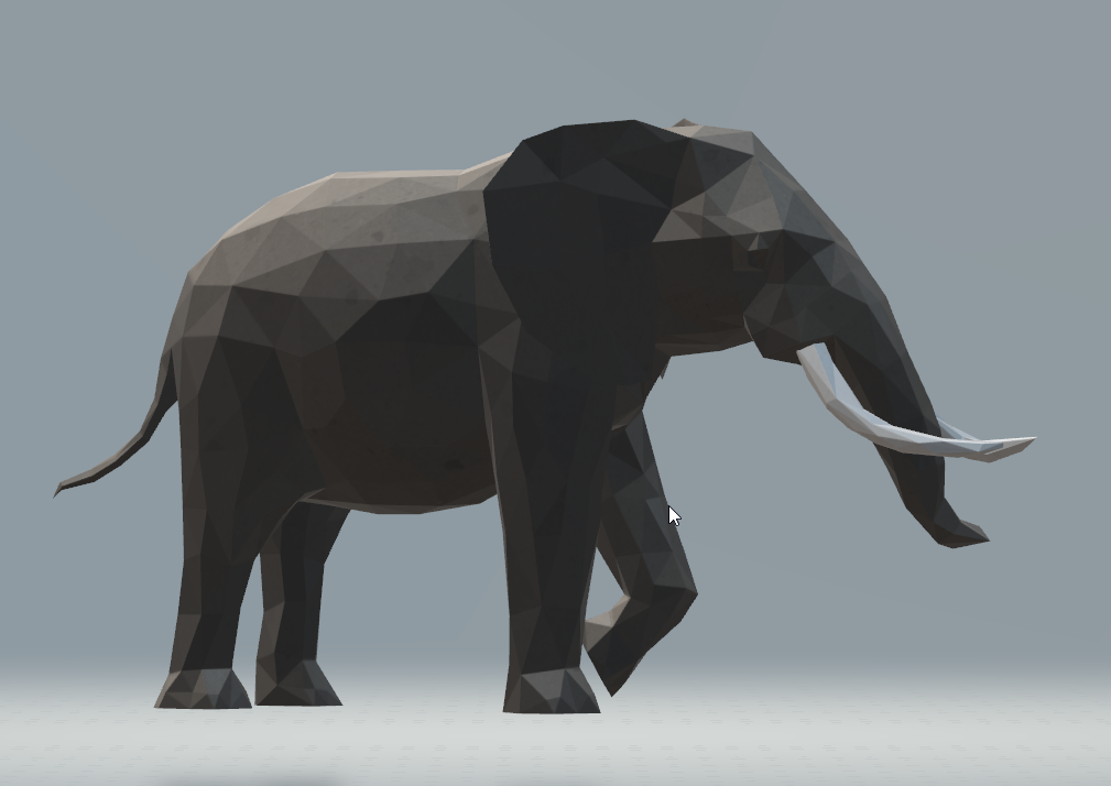 Low Poly Elephant by Sci3D Download free STL model