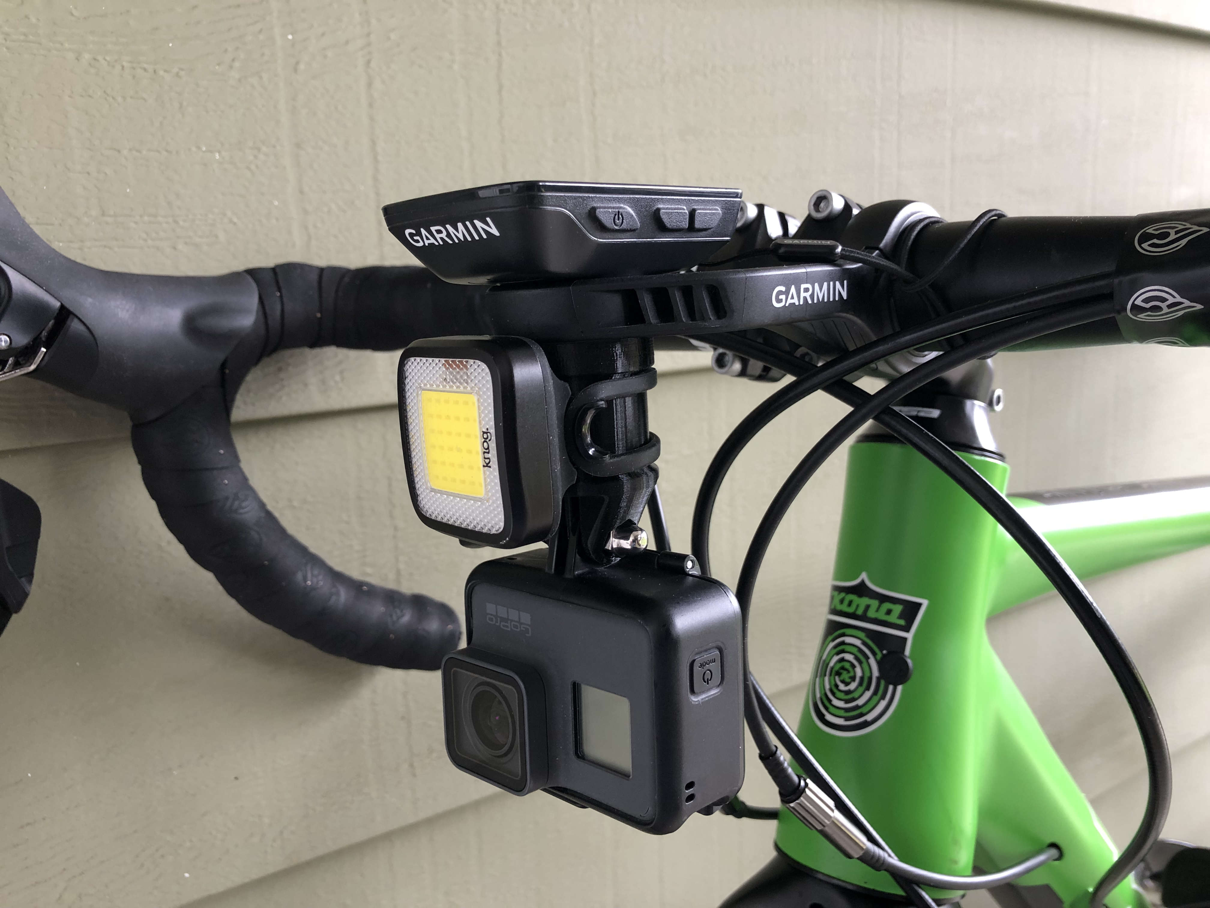 GoPro + Post Mount for Garmin Out-Front Bike Mount