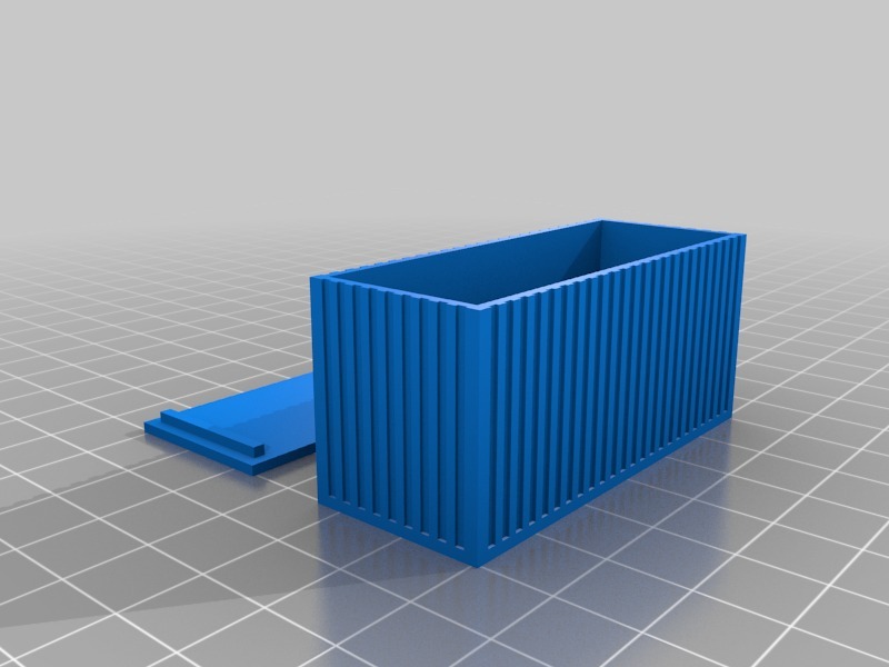 Miniatura 2 do modelo 3D Parametric Shipping Container