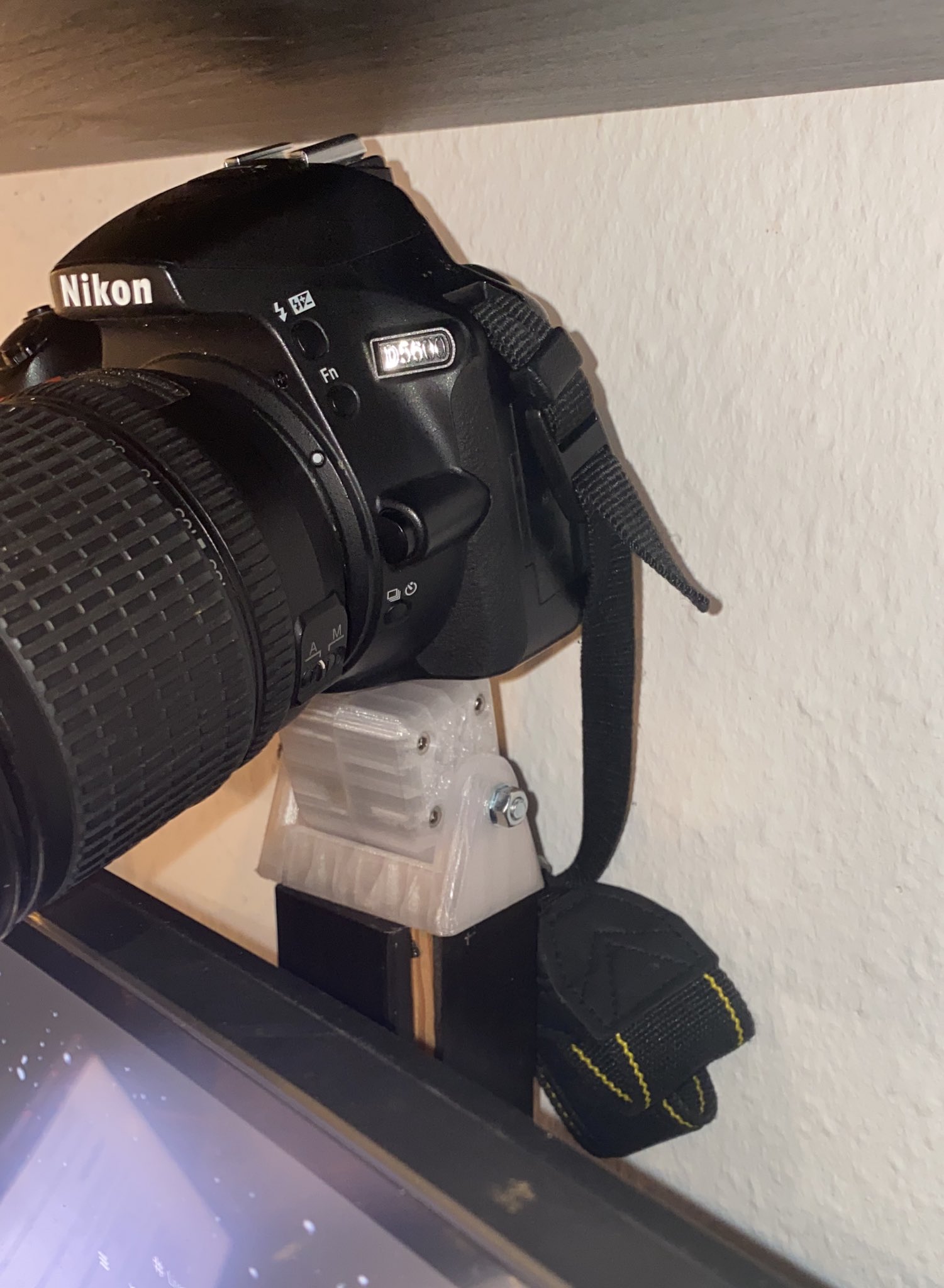 DSLR webcam mount/holder