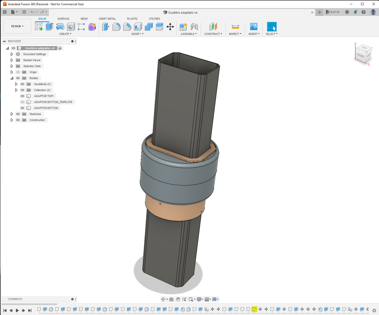 Rainwater gutter Adaptor — miniatura 2