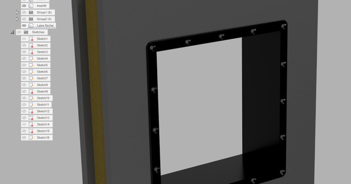 Cat door wall insert by Arnaud Le Coq Download free STL model