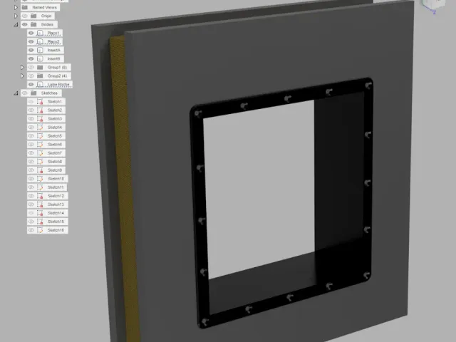 Cat door wall insert