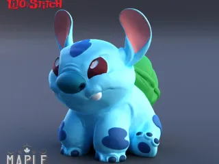 Bulbasaur Lilo And Stitch By Maple 3d Printing Download Free Stl Model Printables Com