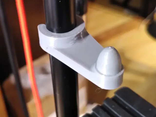 Mic stand cable hook for 15mm stand