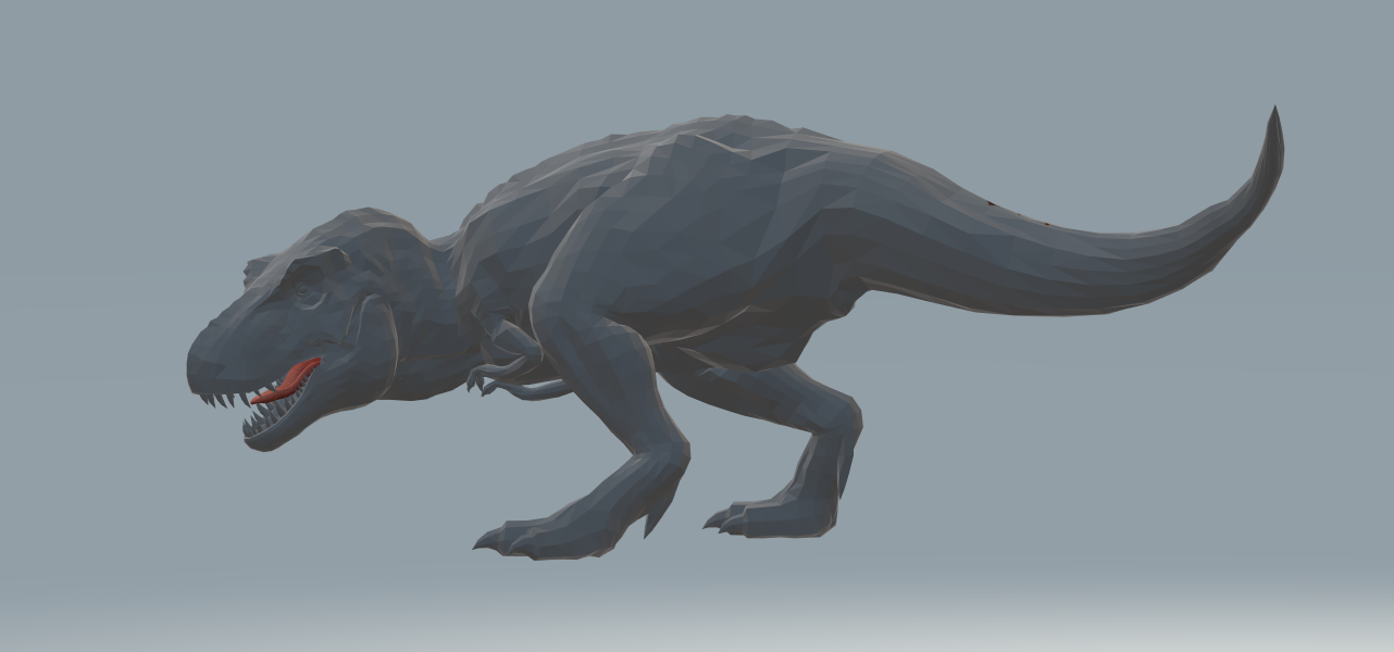 Low Poly T-Rex Model